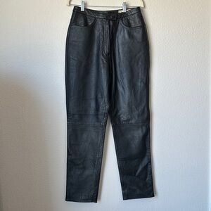 Black Leather Pants